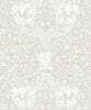 Malibu Ogee Flora Wallpaper - Vintage Floral - Swiss Coffee & Light Grey | Malibu Wallpaper