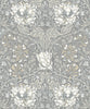 Malibu Ogee Flora Wallpaper - Vintage Floral - Stone Grey & Desert Sand | Malibu Wallpaper