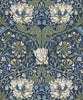Malibu Ogee Flora Wallpaper - Vintage Floral - Indigo Dye & Thyme | Malibu Wallpaper