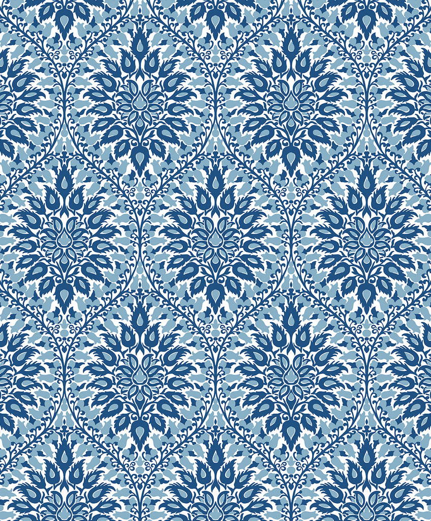 Malibu Luna Ogee Wallpaper - Vintage Ogee - Lakeside | Malibu Wallpaper