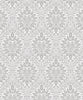 Malibu Luna Ogee Wallpaper - Vintage Ogee - Daydream Grey | Malibu Wallpaper