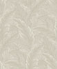 Malibu Gulf Tropical Leaves Wallpaper - Tropical Palm Leaves - Crema | Malibu Wallpaper