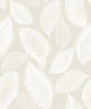 Malibu Tossed Leaves Wallpaper - Contemporary Botanical - Warm Sand | Malibu Wallpaper