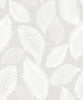 Malibu Tossed Leaves Wallpaper - Contemporary Botanical - Dove Greige | Malibu Wallpaper