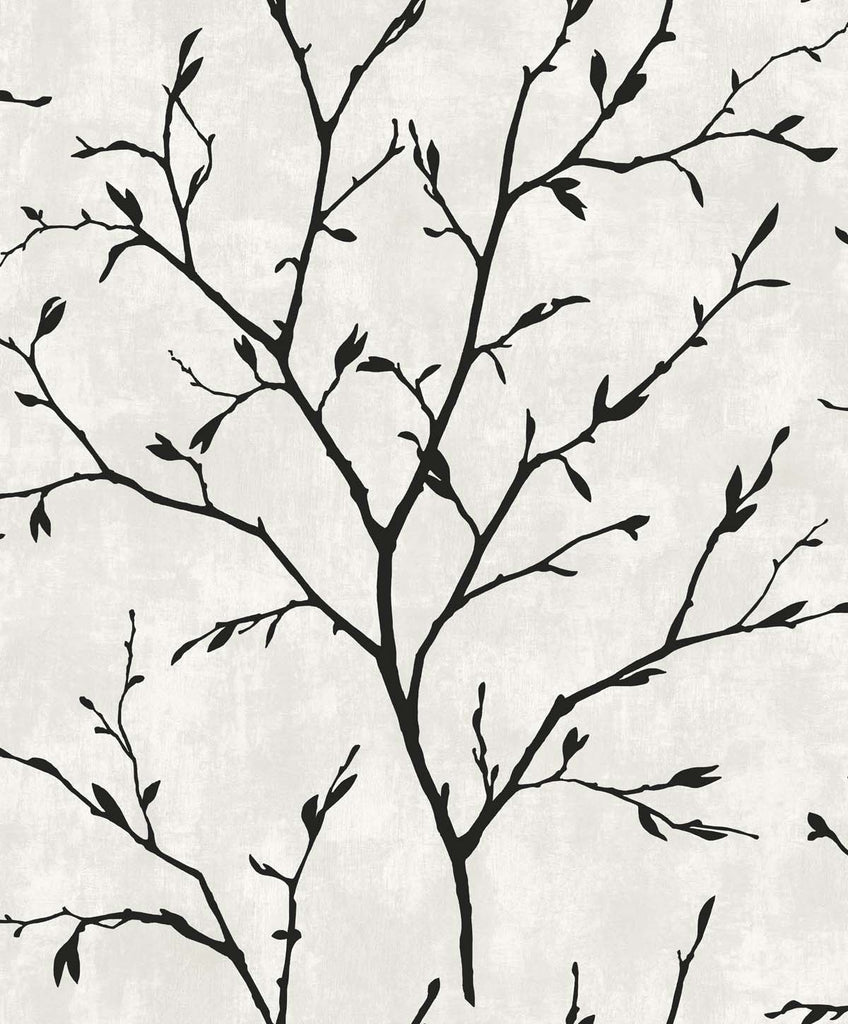 Malibu Avena Branches Wallpaper - Contemporary Botanical - Contrast | Malibu Wallpaper