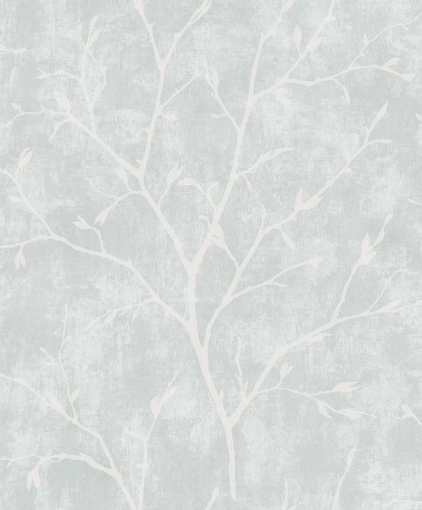 Avena Branches Contemporary Botanical - Winter Grey | Architectural Wallcoverings