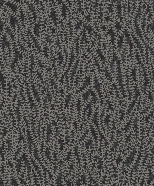 Seaweed Beaded Branches Contemporary Botanical - Silver Glass | Architectural Wallcoverings