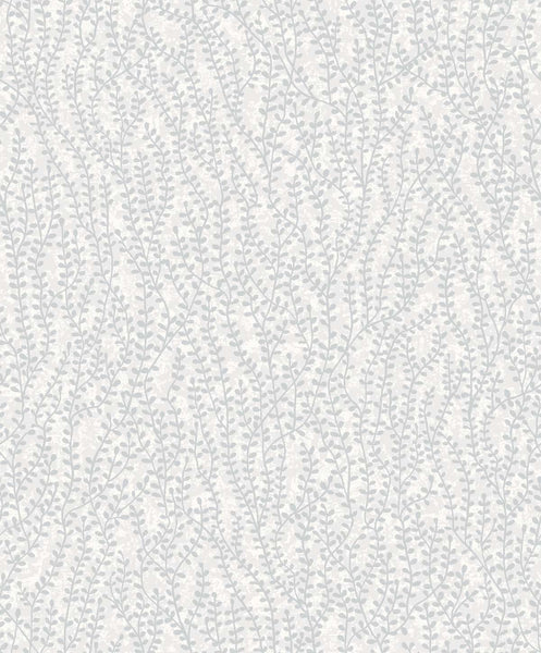 Malibu Seaweed Beaded Branches Wallpaper - Contemporary Botanical - Diamond Glass Beads | Malibu Wallpaper