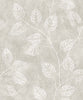 Malibu Branch Trail Silhouette Wallpaper - Contemporary Botanical - Grey Taupe | Malibu Wallpaper