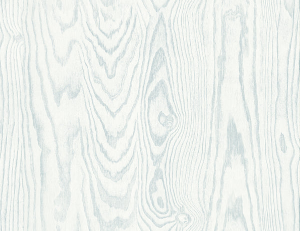 Kyoto Faux Woodgrain Contemporary Wood - Soft Blue | Architectural Wallcoverings