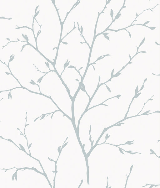 Malibu Branching Out Wallpaper - Contemporary Botanical - Slate Blue | Malibu Wallpaper