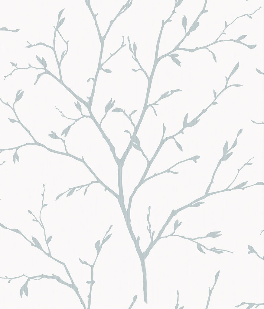 Malibu Branching Out Wallpaper - Contemporary Botanical - Slate Blue | Malibu Wallpaper