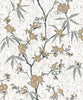 Malibu Blossom Cork Wallpaper - Contemporary Floral - Gold Chip | Malibu Wallpaper