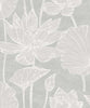 Malibu Water Lilies Wallpaper - Contemporary Floral - Shadow | Malibu Wallpaper