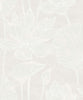 Malibu Water Lilies Wallpaper - Contemporary Floral - White Pearl | Malibu Wallpaper