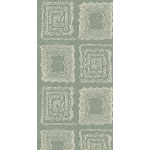 Lombok - Eucalyptus Green By Threads | Faraway Wallcovering |  Wallcovering