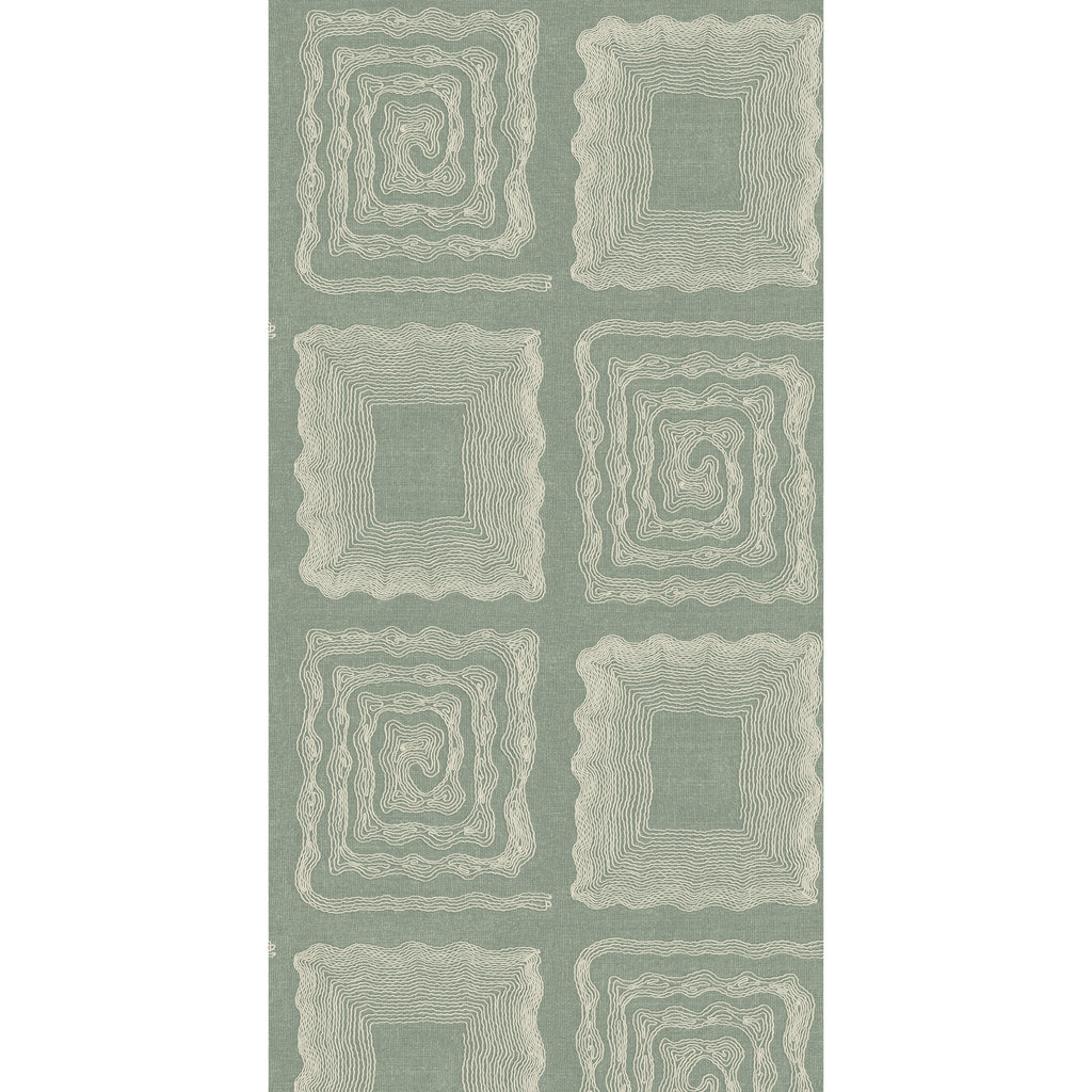 Lombok - Eucalyptus Green By Threads | Faraway Wallcovering |  Wallcovering