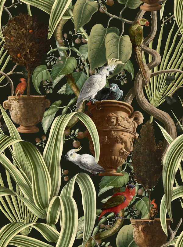 Exotic Menagerie - Dark Wallcovering | Mind the Gap