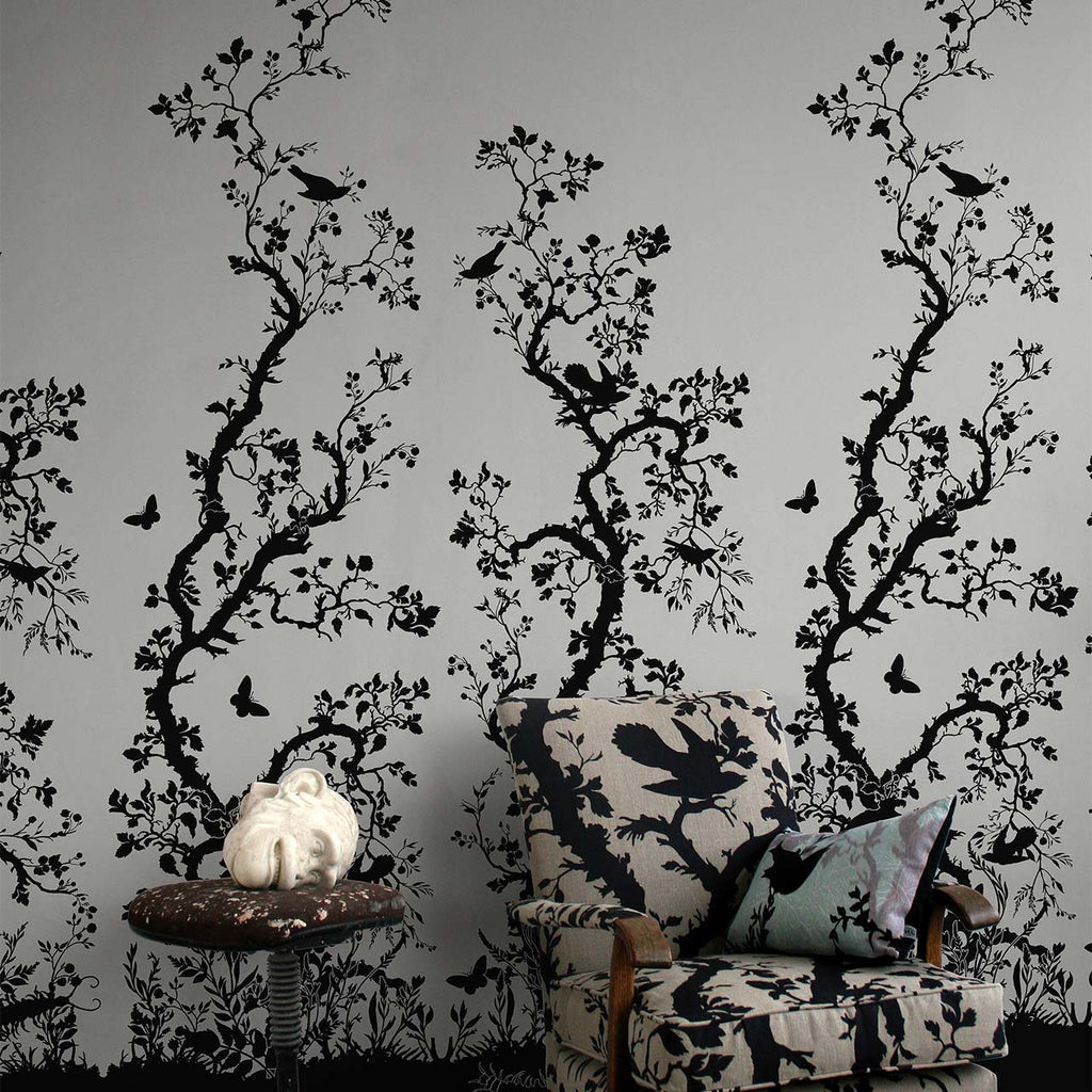 Birdbranch Black on Gold