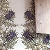 Grand Thistle Gold & Purple on Cream