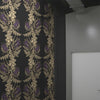 Grand Thistle Gold & Purple on Black