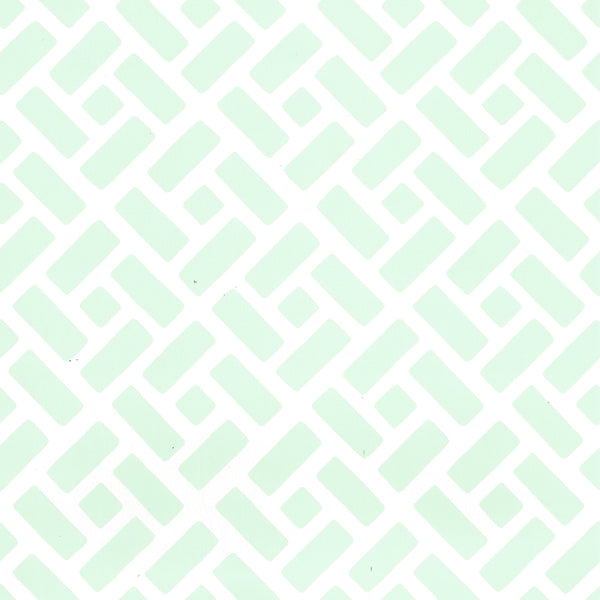 Edo Celadon on Almost White Screen Printed - Off-White Wallcovering | China Seas