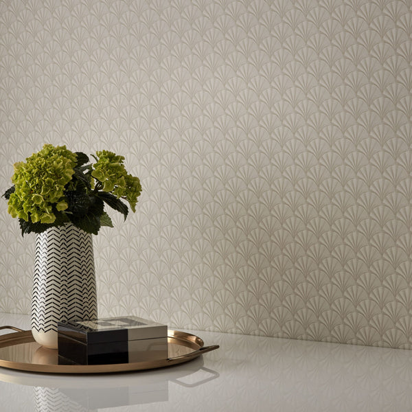 Elodie - Ivory Cream Wallcovering | 1838 Wallcoverings