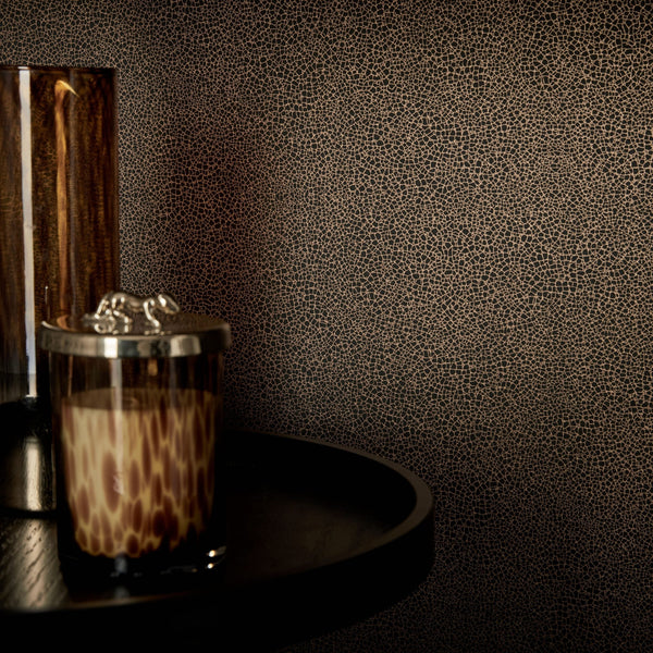 Emile Jet - Black Wallcovering | 1838 Wallcoverings