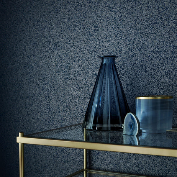 Emile - Midnight Blue Wallcovering | 1838 Wallcoverings