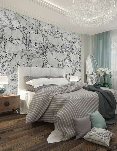 Equus Silver Light Gray | Mural Source