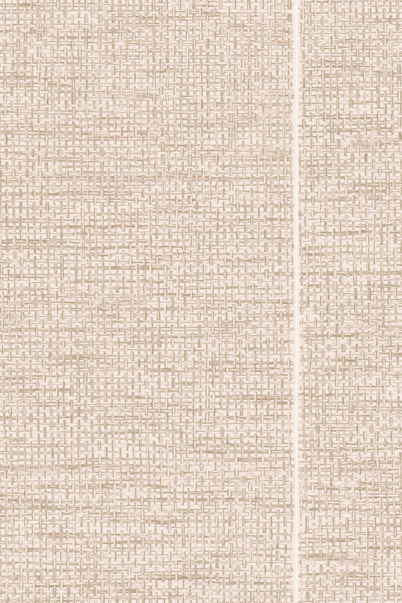 Le Raphia Tissé Raffia Stripe Fog Wallpaper | Arte Europe