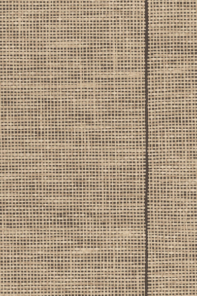 Le Raphia Tissé Raffia Stripe Black Natural Wallpaper | Arte Europe