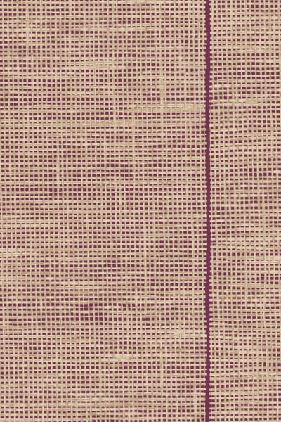 Le Raphia Tissé Raffia Stripe Wine Wallpaper | Arte Europe