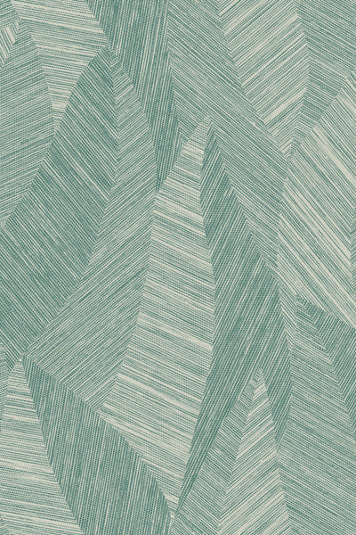 Bounty Leaf Woven Eucalyptus Aqua Wallpaper | Arte Europe
