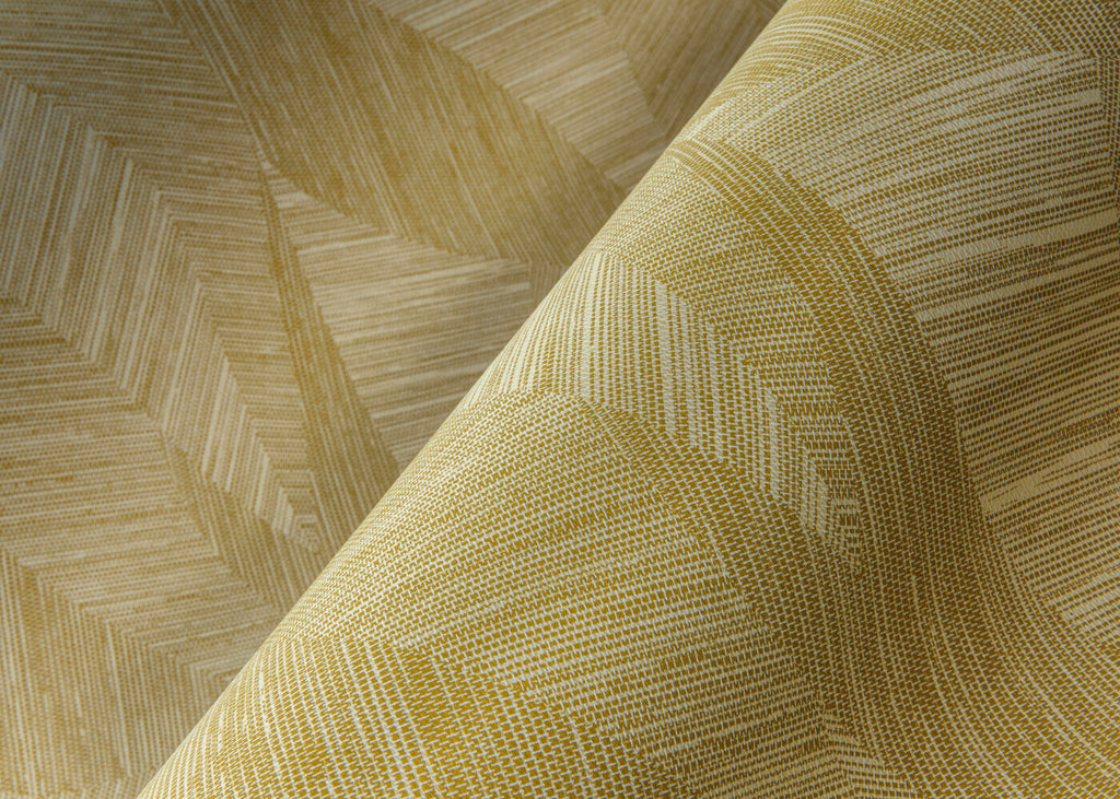 Bounty Leaf Woven Ochre Wallpaper | Arte Europe