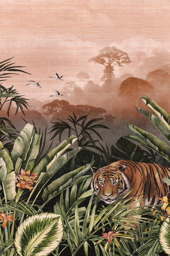 Silk Road Garden Tiger  Wallcovering -  - Image 4