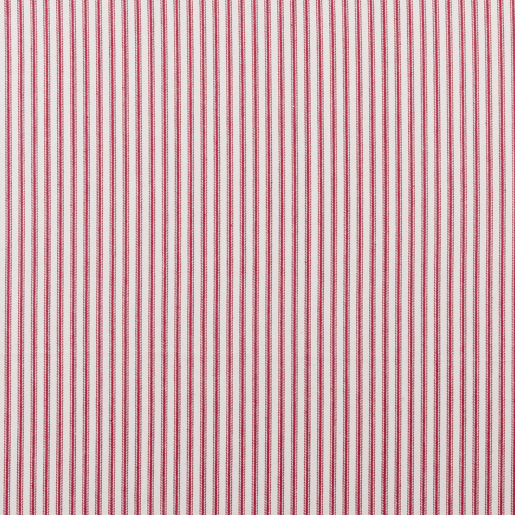 Samples and Purchasing available for Sutton - Red  By Clarke And Clarke | Clarke & Clarke Ticking Stripes |Stripes  Multipurpose Weave at Designer Wallcoverings and Fabrics
