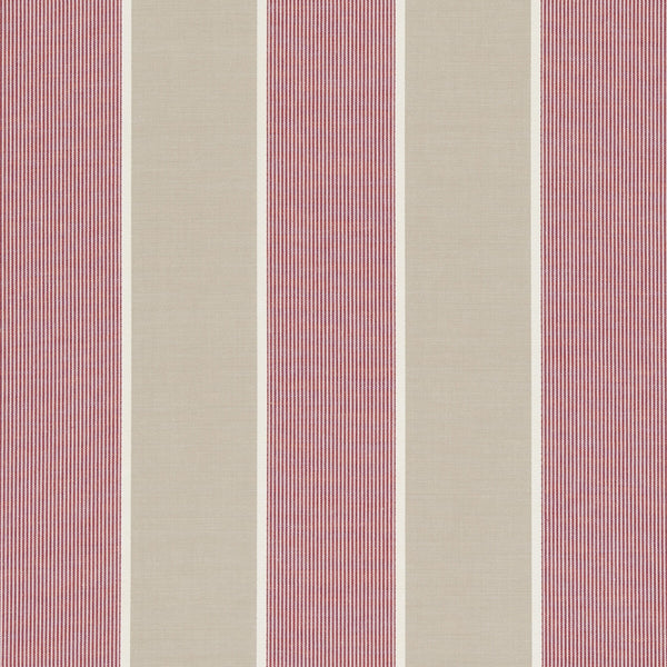 Chatburn - Raspberry  By Clarke And Clarke | Clarke & Clarke Ribble Valley |Stripes  Multipurpose Weave