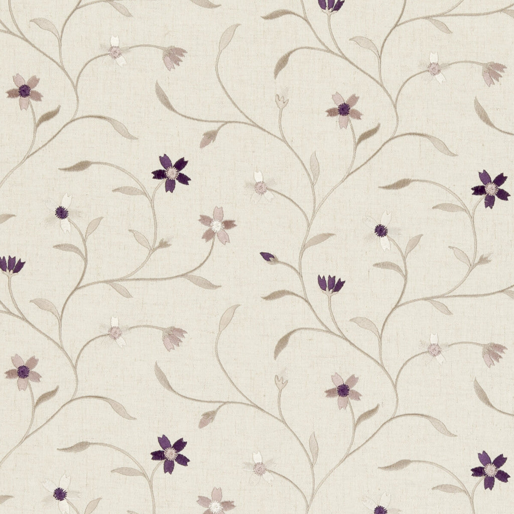 Samples and Purchasing available for Mellor - Heather  By Clarke And Clarke | Clarke & Clarke Ribble Valley |  Drapery Embroidery at Designer Wallcoverings and Fabrics