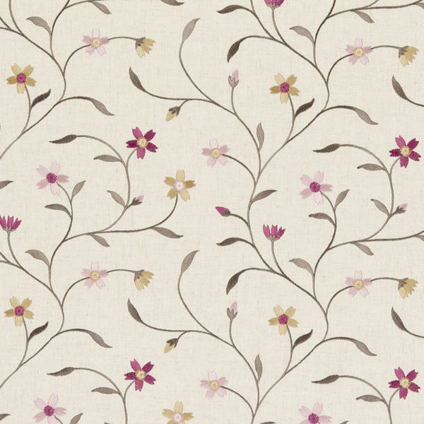 Mellor - Raspberry  By Clarke And Clarke | Clarke & Clarke Ribble Valley |  Drapery Embroidery