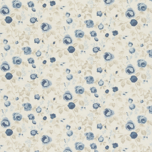 Maude - Chambray  By Clarke And Clarke | Genevieve By Studio G For C&C | Botanical & Floral Multipurpose Print