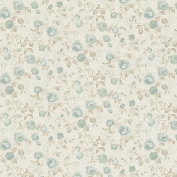 Maude - Mineral  By Clarke And Clarke | Genevieve By Studio G For C&C | Botanical & Floral Multipurpose Print