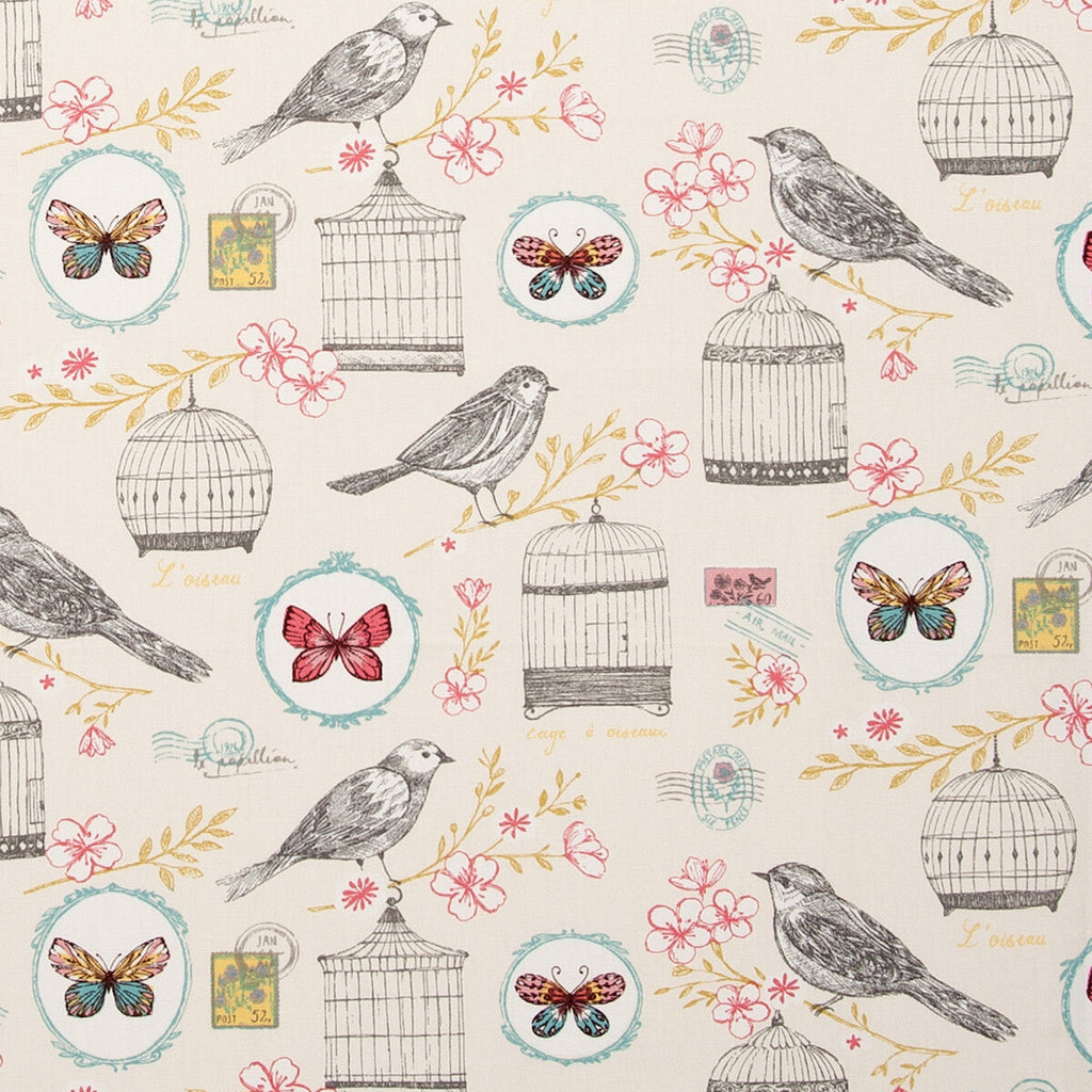 Samples and Purchasing available for Melodie - Natural  By Clarke And Clarke | Clarke & Clarke Sketch Book | Animal/Insects Multipurpose Print at Designer Wallcoverings and Fabrics