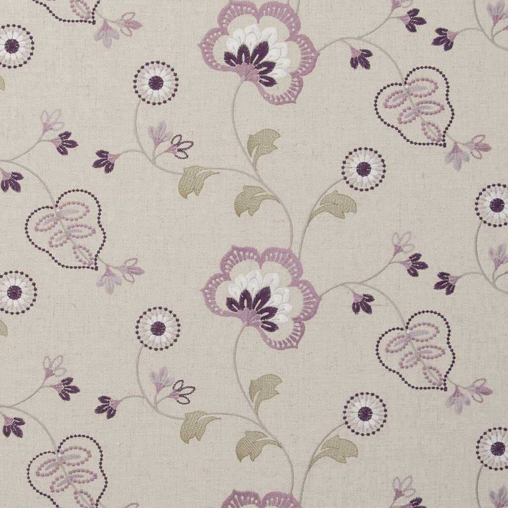 Samples and Purchasing available for Chatsworth - Orchid  By Clarke And Clarke | Clarke & Clarke Manor House |  Drapery Embroidery at Designer Wallcoverings and Fabrics