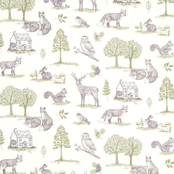 New Forest - Forest Natural  By Clarke And Clarke | Clarke & Clarke Blighty | Animal/Insects Multipurpose Print