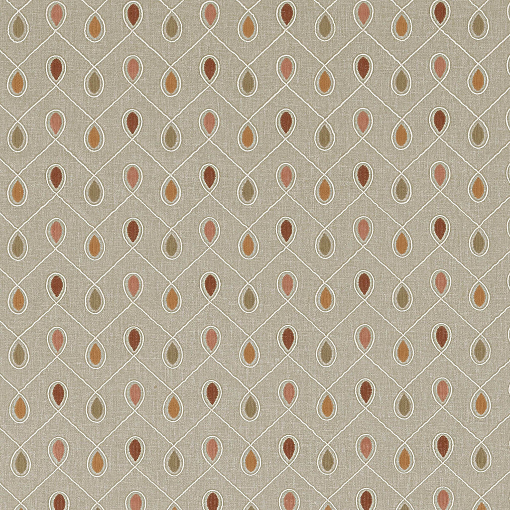Samples and Purchasing available for Healey - Spice  By Clarke And Clarke | Clarke & Clarke Richmond |  Drapery Embroidery at Designer Wallcoverings and Fabrics