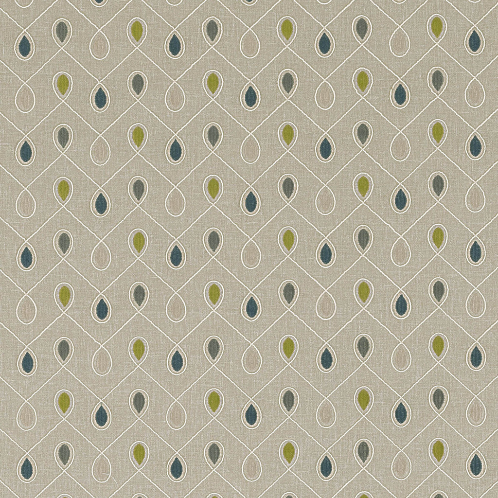 Samples and Purchasing available for Healey - Teal/Acacia  By Clarke And Clarke | Clarke & Clarke Richmond |  Drapery Embroidery at Designer Wallcoverings and Fabrics