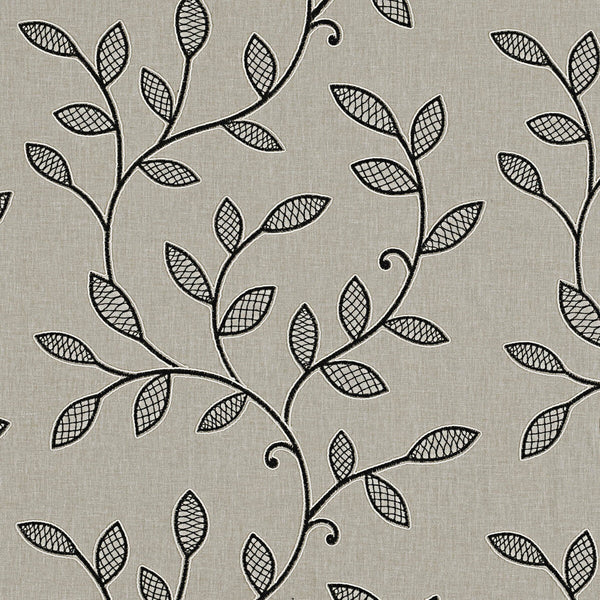 Hetton - Charcoal  By Clarke And Clarke | Clarke & Clarke Richmond |  Drapery Embroidery