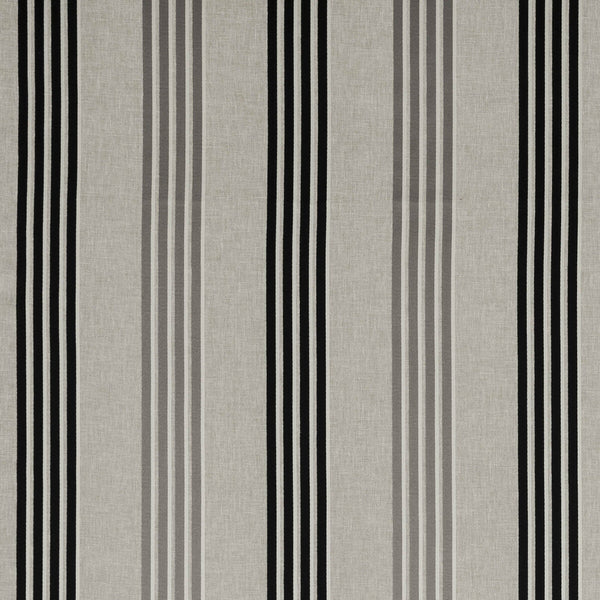 Wensley - Charcoal  By Clarke And Clarke | Clarke & Clarke Richmond |Stripes  Multipurpose Weave