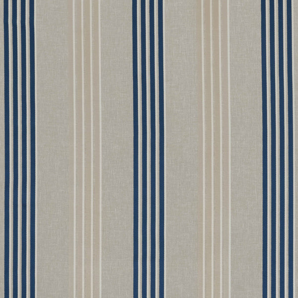Wensley - Denim  By Clarke And Clarke | Clarke & Clarke Richmond |Stripes  Multipurpose Weave